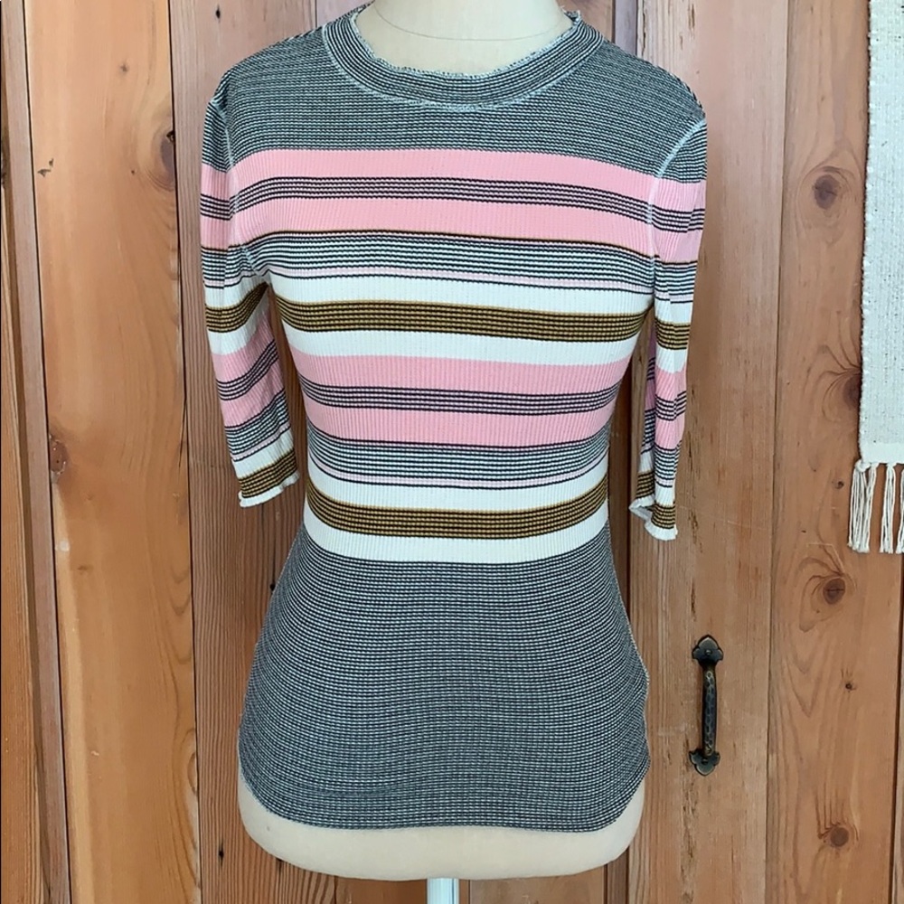 FREE PEOPLE stripe top L